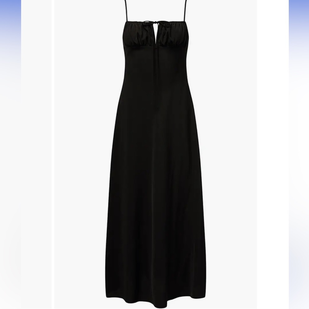 NEW WeWoreWhat Black Cami A-Line Maxi Dress